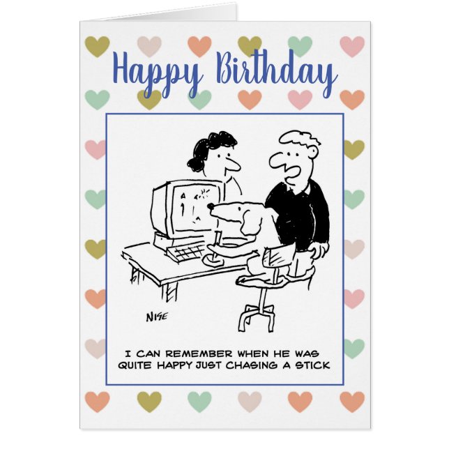 Un chien joue aux jeux informatiques (Devant)