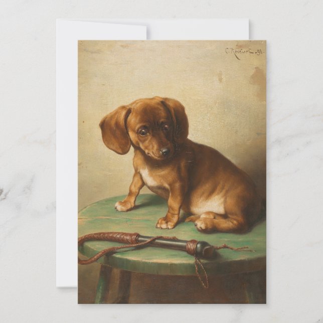 Un chiot de Dachshund | Carl Reichert (Devant)