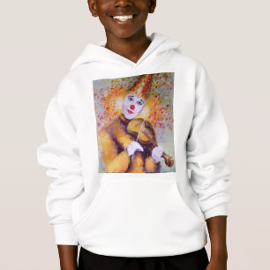 Un clown doux jouant du violon