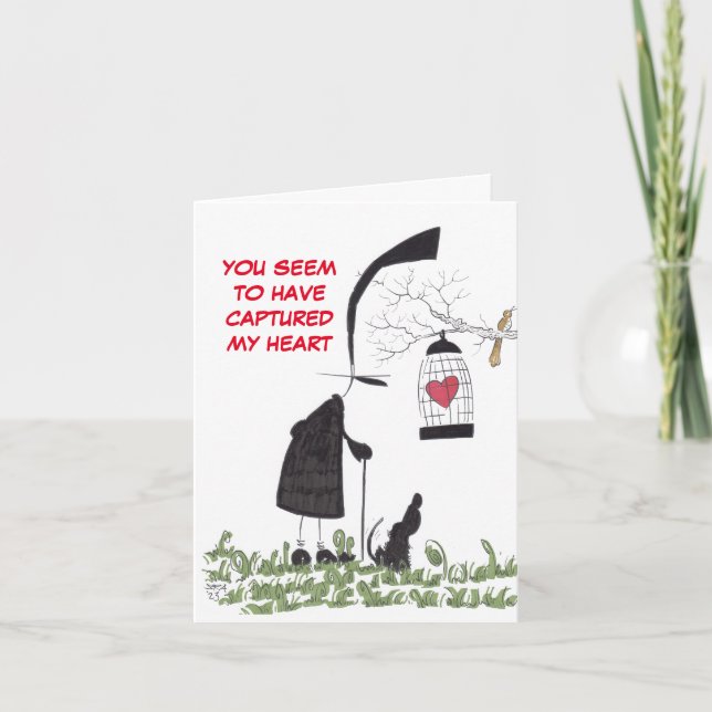 Un coeur capturé Carte de Saint Valentin (Devant)