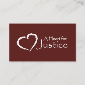 Un coeur pour des cartes de justice