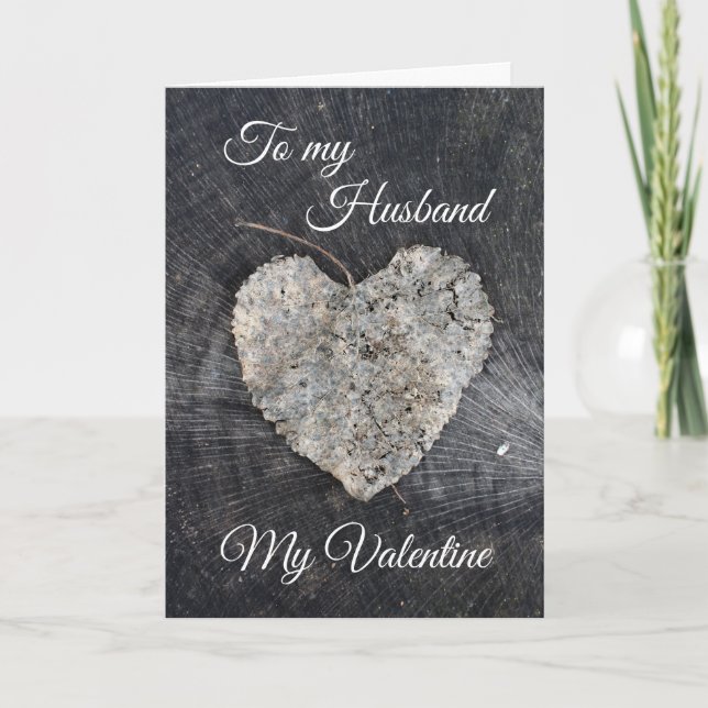 Un coeur pour mon mari La carte de la Saint-Valent (Devant)