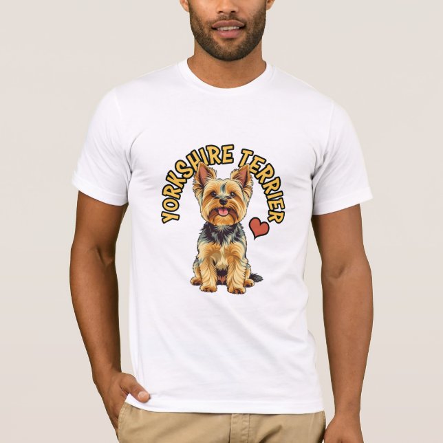 Un compagnon de régal : Yorkshire Terrier T-Shirt (Devant)