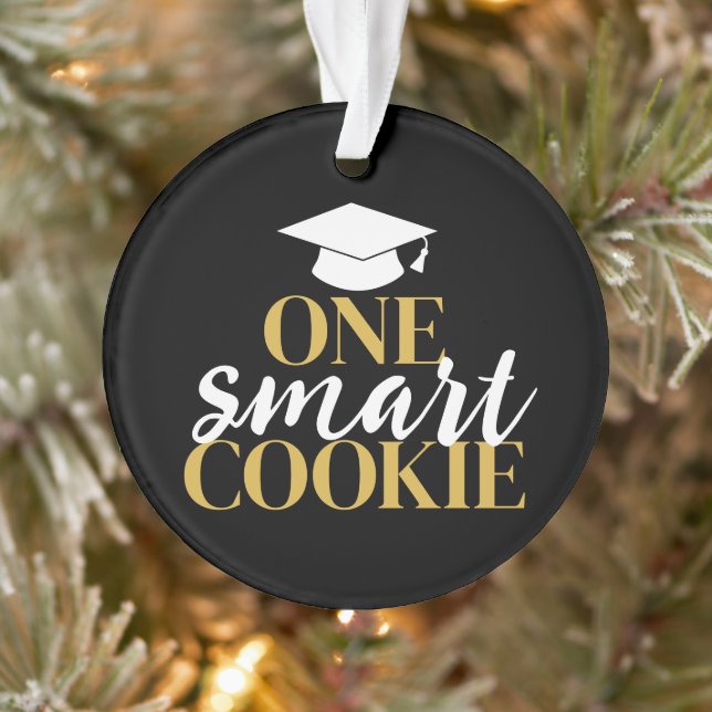 Un cookie intelligent - Moderne Black Gold Graduat (Arbre)