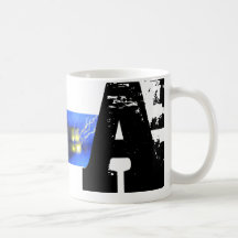 Un Cool de typographie Monogramme Fun Mug