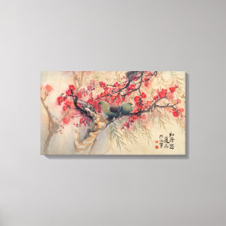 Un couple en toile de printemps