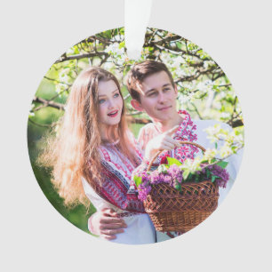 Un couple romantique' Photo Noël Ornement Keepsaké