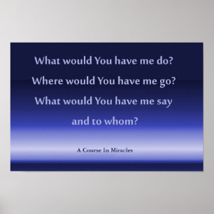 Un cours dans les Miracles affiche 41.91cm x 27.94