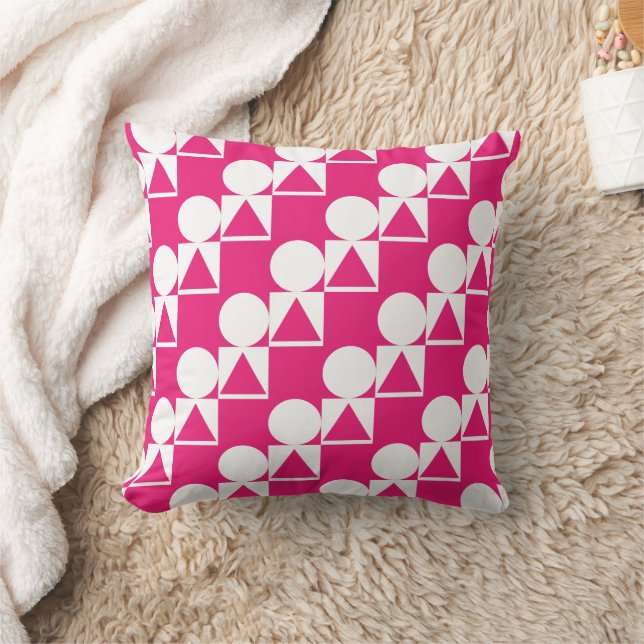 Un Coussin avec Cercle, Triangle et Motif Carré (Couverture)