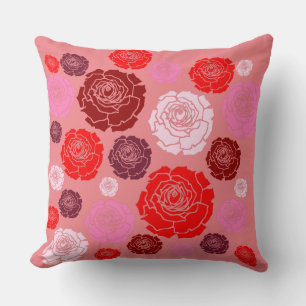 Un Coussin de jardin Rose Heian Court