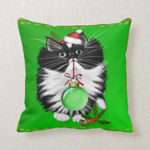 Un coussin de Joyeux Noël de smoking