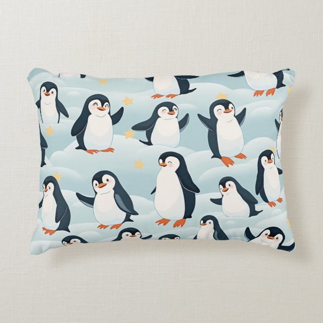 un coussin de pingouin mignon (Devant)