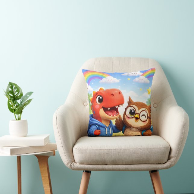 Un coussin décoratif fantaisiste (Chaise)