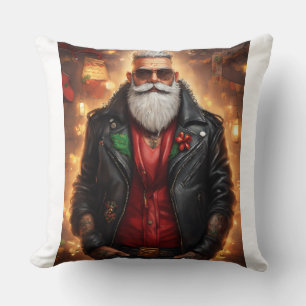 Un coussin Père Noël gai