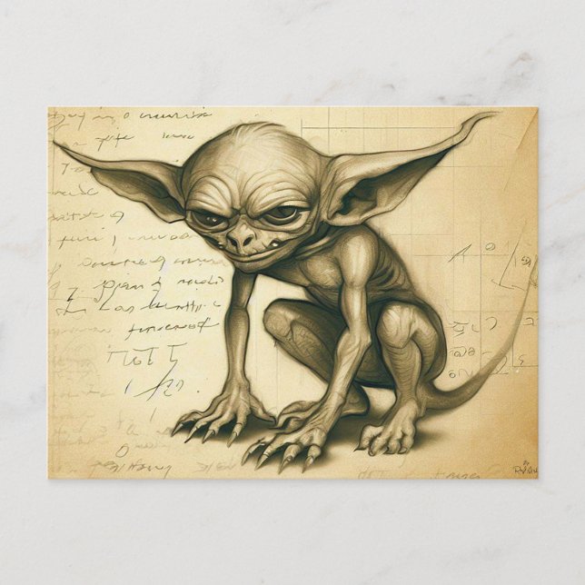 Un croquis scientifique bidon Carte postale (Devant)