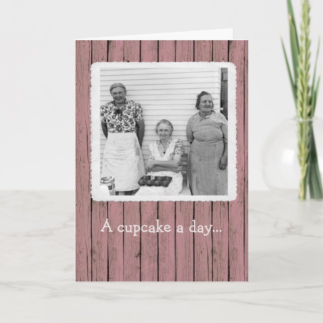 Un Cupcake par jour Carte d'anniversaire (Devant)