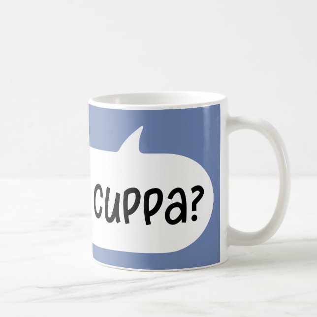 Un Cuppa ? Anglais Anglais Slang, Tea Mug (Droite)