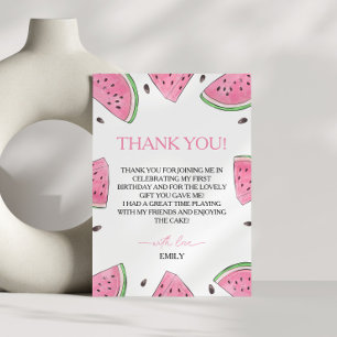 Un Dans Un Melon Birthday Watermelon Carte de reme