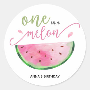 Un dans un Melon merci sticker