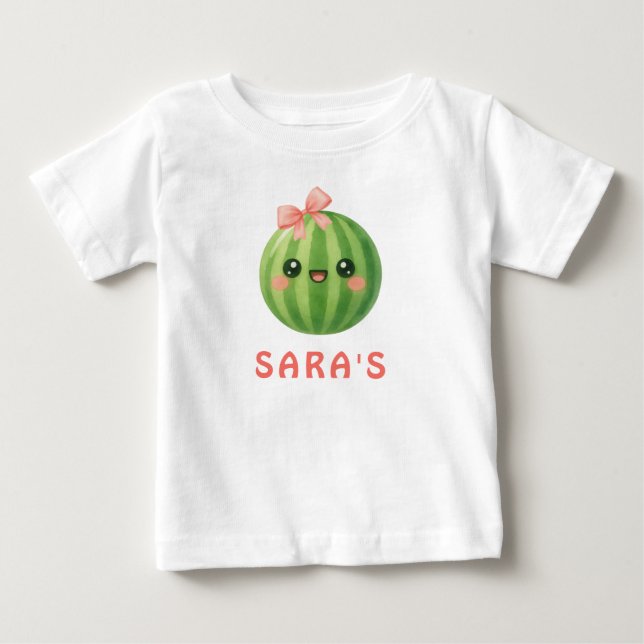 Un dans un melon t-shirt pour bébé fille pour le p (Devant)