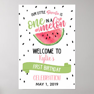 Un dans une Affiche de bienvenue Melon