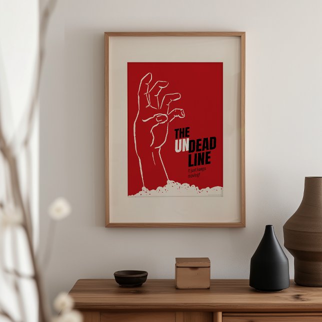 Un délai - poster de film d'horreur Vintage (Créateur téléchargé)