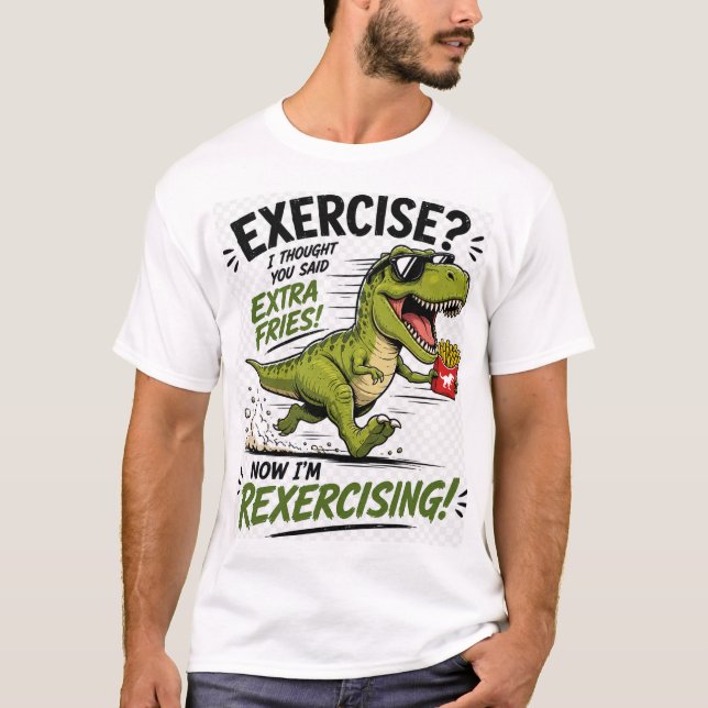 Un design de t-shirt de dinosaure amusant (Devant)