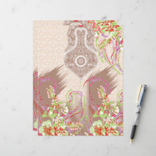 un design de vase rouge avec des fleurs dessus