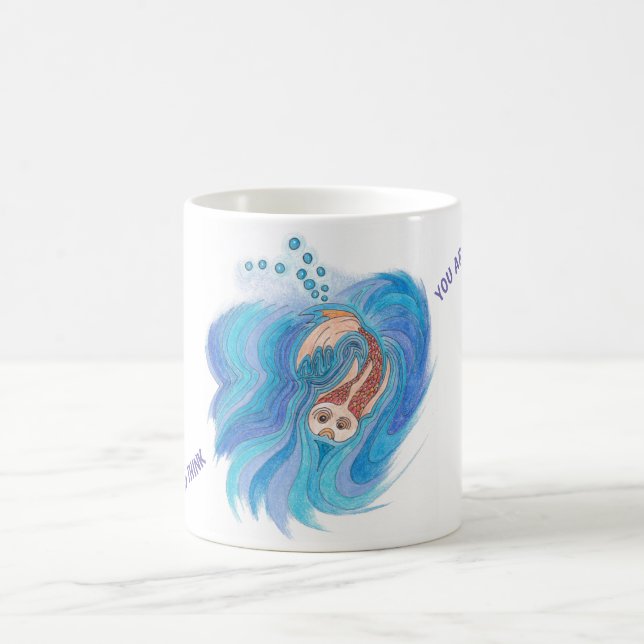 Un design FISH complexe sur un mug (Centre)