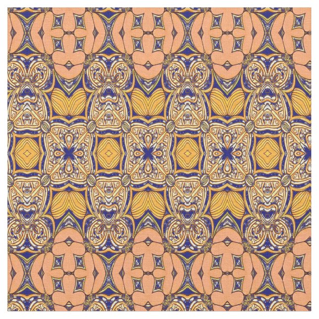 Un design motif d'impression de tissu multicolore  (Fermer)