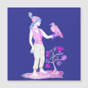 Un dessin au crayon de couleur d'une femme