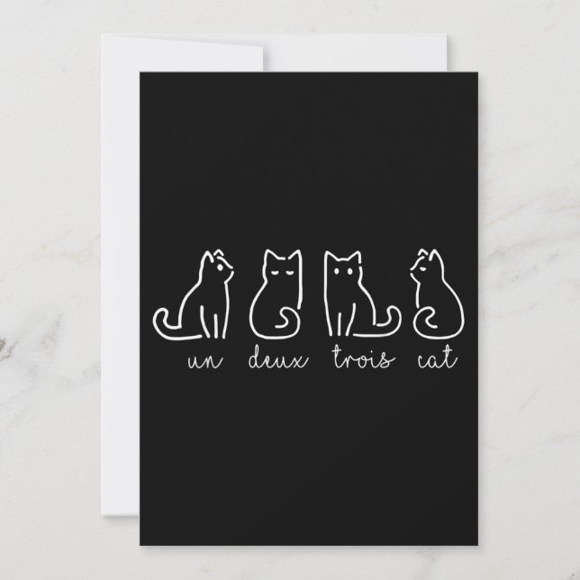 Un Deux Trois Cat Abstrait Français Kitty (Devant)