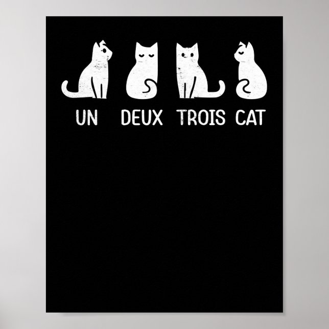 un deux trois cat poster (Devant)
