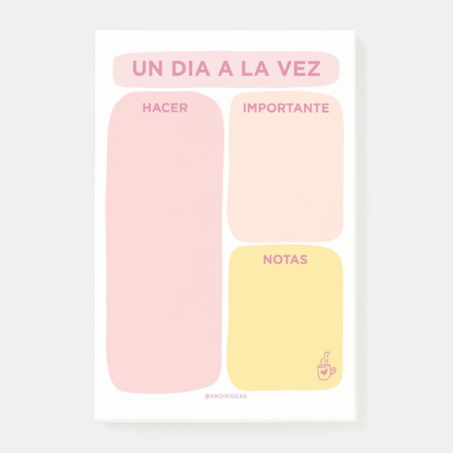 Un Día a la Vez - Post-it Notes (Devant)