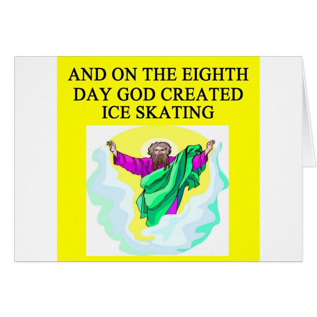 un dieu a créé le patinage de glace (Devant horizontal)