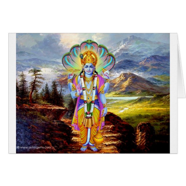 UN DIEU INDOU VISHNU (Devant horizontal)