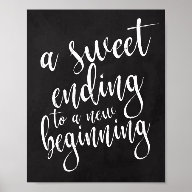 Un doux dénouement Panneau de mariage sur tableau  (Devant)