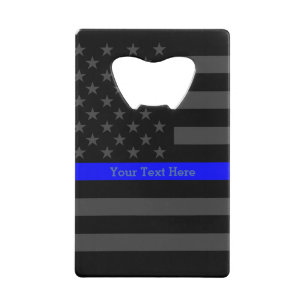Un drapeau mince de Blue Line USA personnalisé