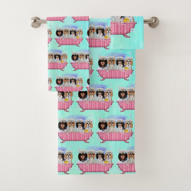 Un dub, quatre Cavalier roi Charles Spanie (En situation)