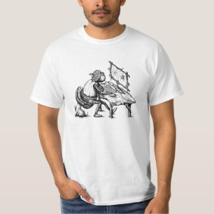 Un elfe d'Acorn jouant sur T-shirt ordinateur