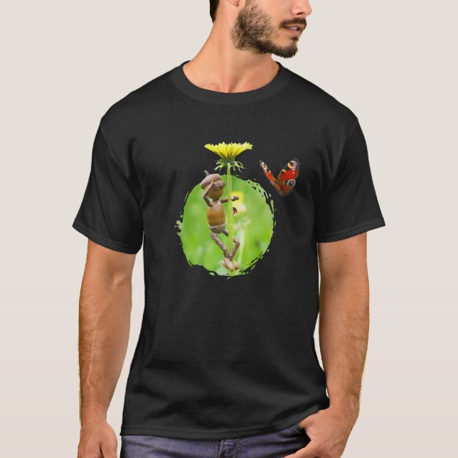 Un elfe de maïs avec un papillon sur un T-shirt (Devant)