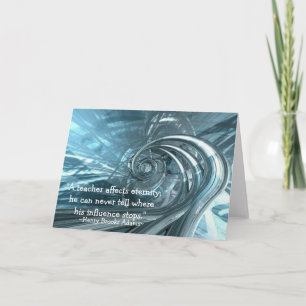 "Un enseignant affecte l'éternité" Cartes de notes