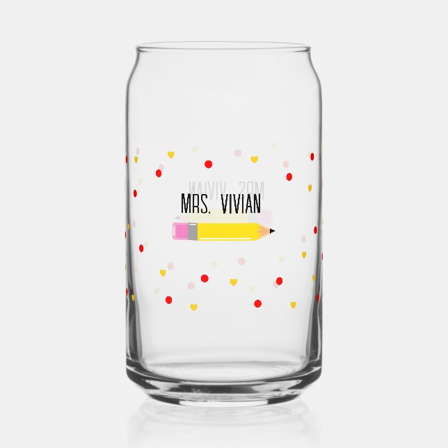 Un enseignant peut verre cadeau pour enseignant (Recto)