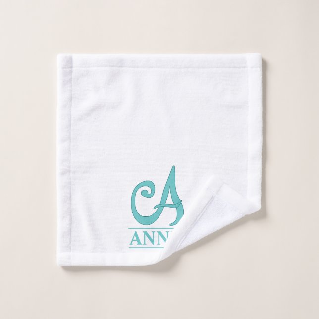 Un ensemble de serviettes de bain personnalisées a (Gant de toilette)