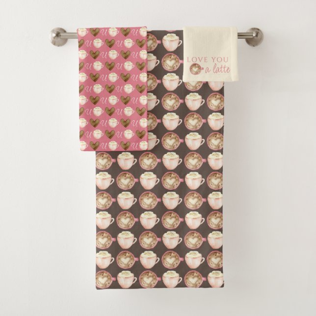 Un Ensemble De Serviettes En Latte (En situation)