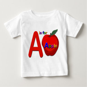 Un est pour le T-shirt pour enfants Apple