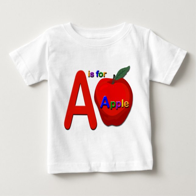 Un est pour le T-shirt pour enfants Apple (Devant)