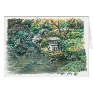 Un étang avec une pagoda