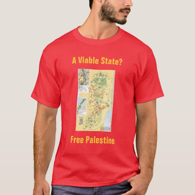Un état viable ? T-shirt libre de la Palestine (Devant)