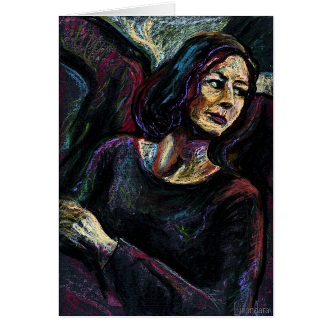 Un étranger absolu - un pastel à l'huile peint (Devant)